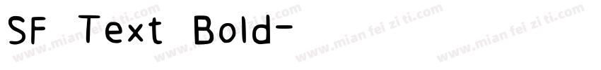 SF Text Bold字体转换